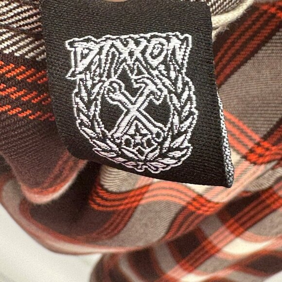 Dixxon Brown/Red Plaid Long Sleeve Flannel Shirt Mens 2XT D-Tech Proprietary - Picture 3 of 6